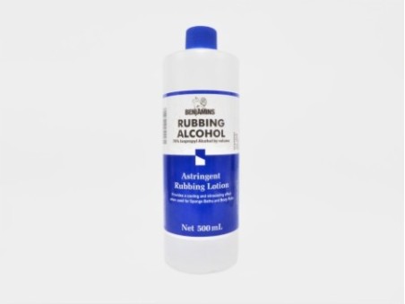Benjamins Rubbing Alcohol (500ml)