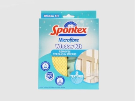 Spontex Microfibre Window Kit