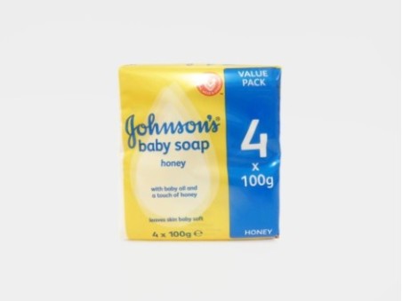 Johnson's Baby Honey Soap (Pack of 4) (100g x 4)