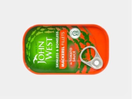 John West Mackerel Fillets in Tomato Sauce (125g)