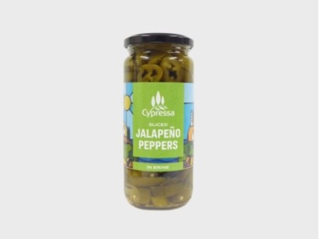 Cypressa Sliced Jalapeno Peppers (480g)