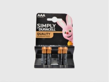 Duracell AAA Batteries (Pack of 4)