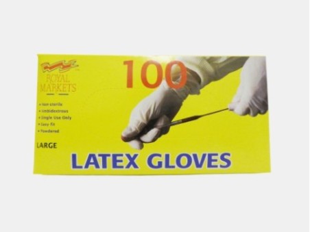 Royal Markets 100 Large Latex Gloves