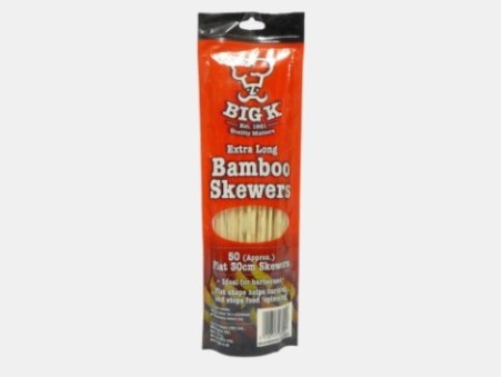 Big K 50 Extra Long Bamboo Skewers (200g)
