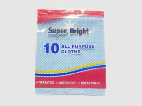 Super Bright 10 All Purpose Cloths