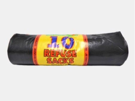 Royal Markets 10 Black Refuse Sacks with Built In Ties