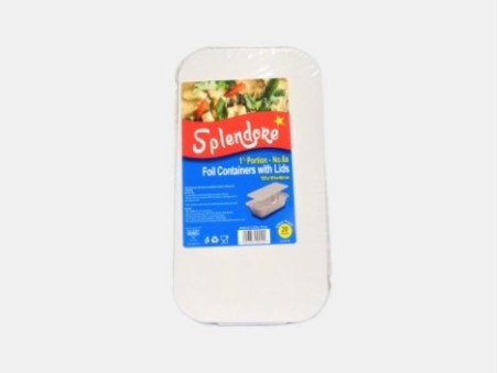 Splendore 20 Large Foil Containers with Lids
