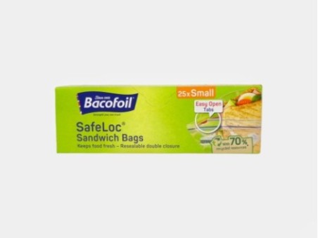 Bacofoil SafeLoc Sandwich Bags (25 x Small)