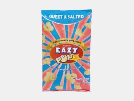 Eazy Pop Sweet & Salted Microwave Popcorn (85g)