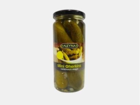 Aleyna Pickled Mini Gherkins (500g)
