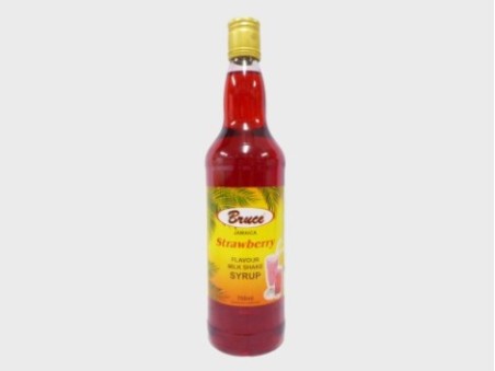Bruce Strawberry Flavour Milkshake Syrup (700ml)