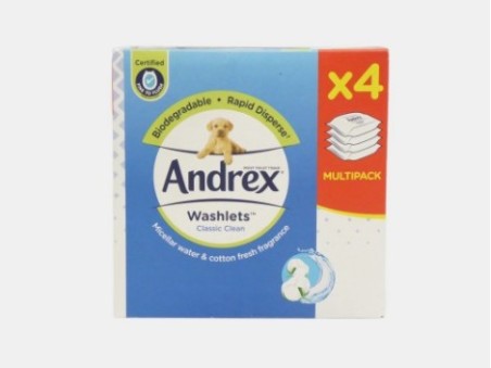 Andrex Washlets Classic Clean (Pack of 4)