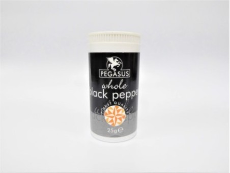 Pegasus Whole Black Pepper (25g)