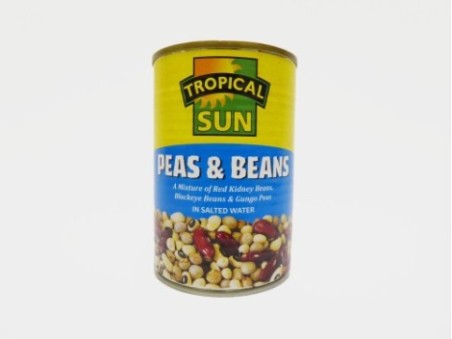 Tropical Sun Peas & Beans Tin (400g)