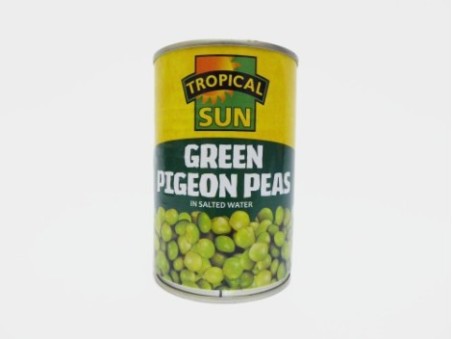 Tropical Sun Green Pigeon Beans Tin (400g)