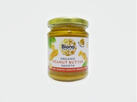 Biona Organic Peanut Butter Smooth (250g)