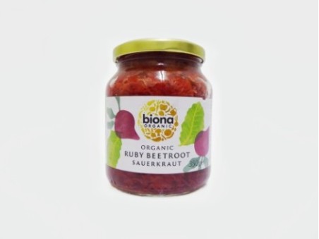 Biona Organic Ruby Beetroot Sauerkraut (350g)