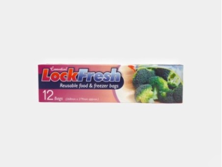 Essential LockFresh 12 Reusable Food & Freezer Bags