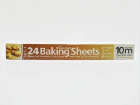 Essential 24 Precut Baking Sheets (10 Metres)