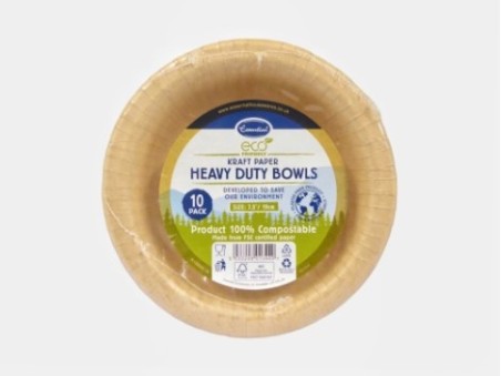 Essential 10 Kraft Heavy Duty Bowls