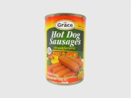 Grace Hot Dog Sausages Hot & Spicy (400g)