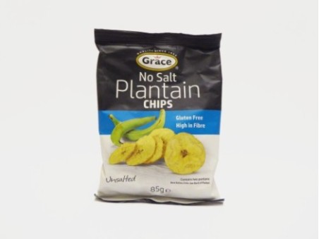 Grace No Salt Plantain Chips (85g)