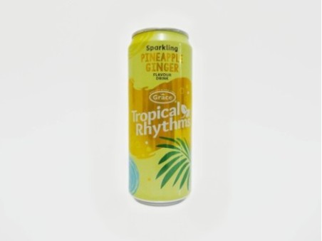 Grace Tropical Rhythms Sparkling Pineapple Ginger Can (330ml)