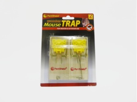 PestShield Wooden Mouse Trap (Pack of 2)
