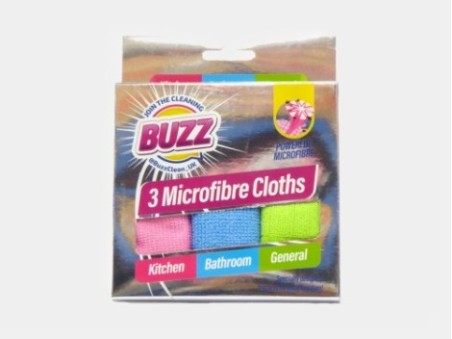 Buzz 3 Microfibre Cloths