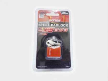 Dekton Protected Steel Padlock