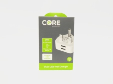 Core Essentials Dual USB Wall Charger