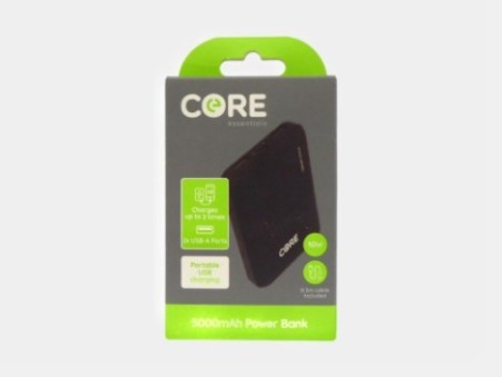 Core Essentials 5000mAh Power Bank
