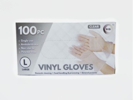 DID 100 Large Vinyl Gloves