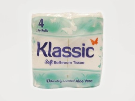 Klassic Soft Aloe Vera Bathroom Tissue (4 Rolls)
