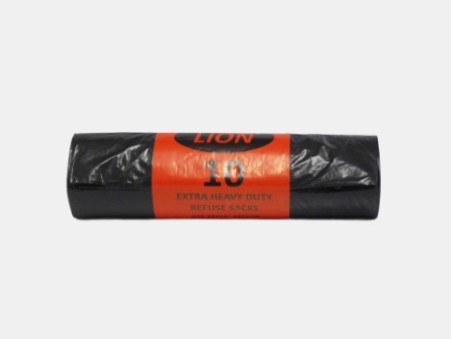 Lion 10 Black Extra Heavy Duty Refuse Sacks