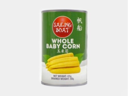 Sailing Boat Whole Baby Corn (425g)