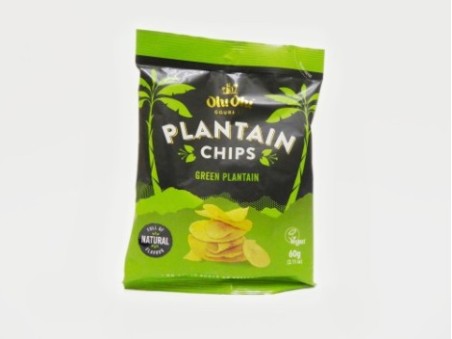 Olu Olu Plantain Chips Green Plantain (60g)