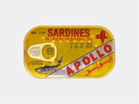 Apollo Sardines in Spiced Vegetable Oil (125ml)