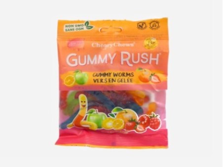 Cheery Chews Gummy Rush Gummy Worms (90g)