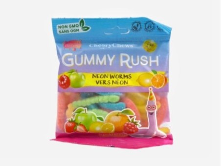Cheery Chews Gummy Rush Neon Worms (90g)