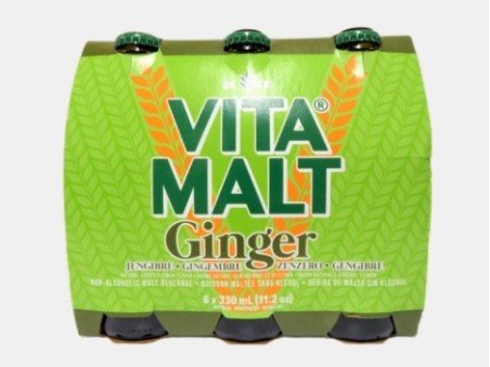 Vita Malt Ginger (Pack of 6) (330ml x 6)