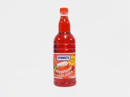 Ping's Strawberry Cane Syrup (1L)