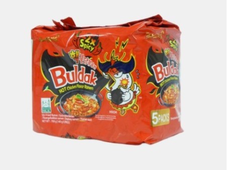 Samyang Buldak Hot Chicken Flavor Ramen (2x Spicy) (Pack of 5) (140g x 5)
