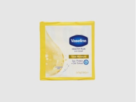 Vaseline Bar Soap Total Moisture (Pack of 3) (75g x 3)