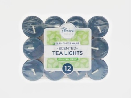 Bloome 12 Mountain Spring Scented Tea Lights
