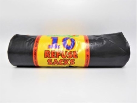 Black Bin Bags with Ties (475g)