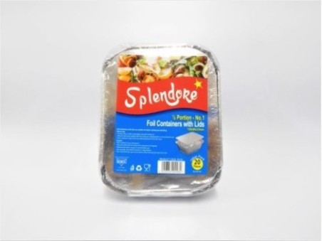Splendore Foil Containers with Lids (135g)