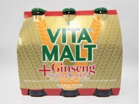Vita Malt Ginseng (Pack of 6) (6 x 330ml)