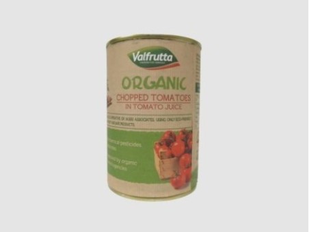 Valfrutta Organic Chopped Tomatoes in Tomato Juice (400g)