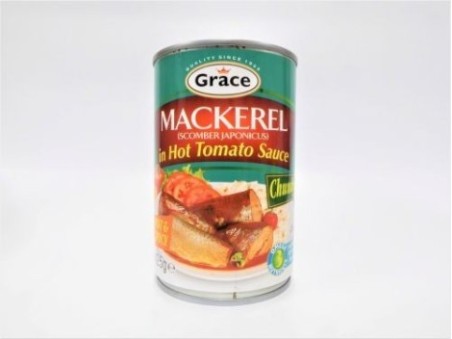 Grace Mackerel in Hot Tomato Sauce (425g)